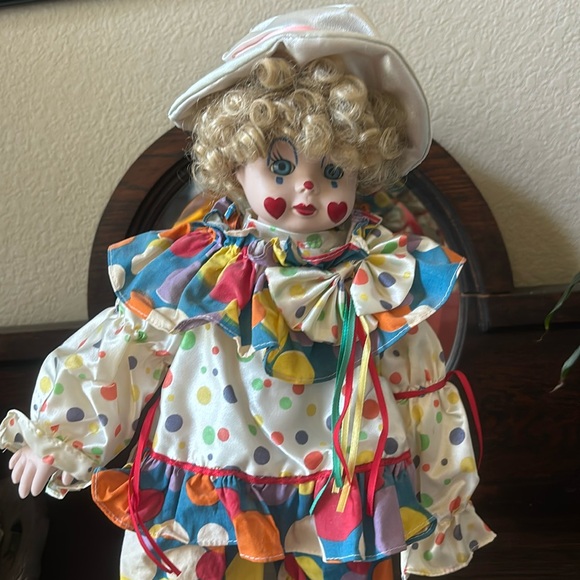 Vintage porcelain clown, doll - Picture 1 of 5